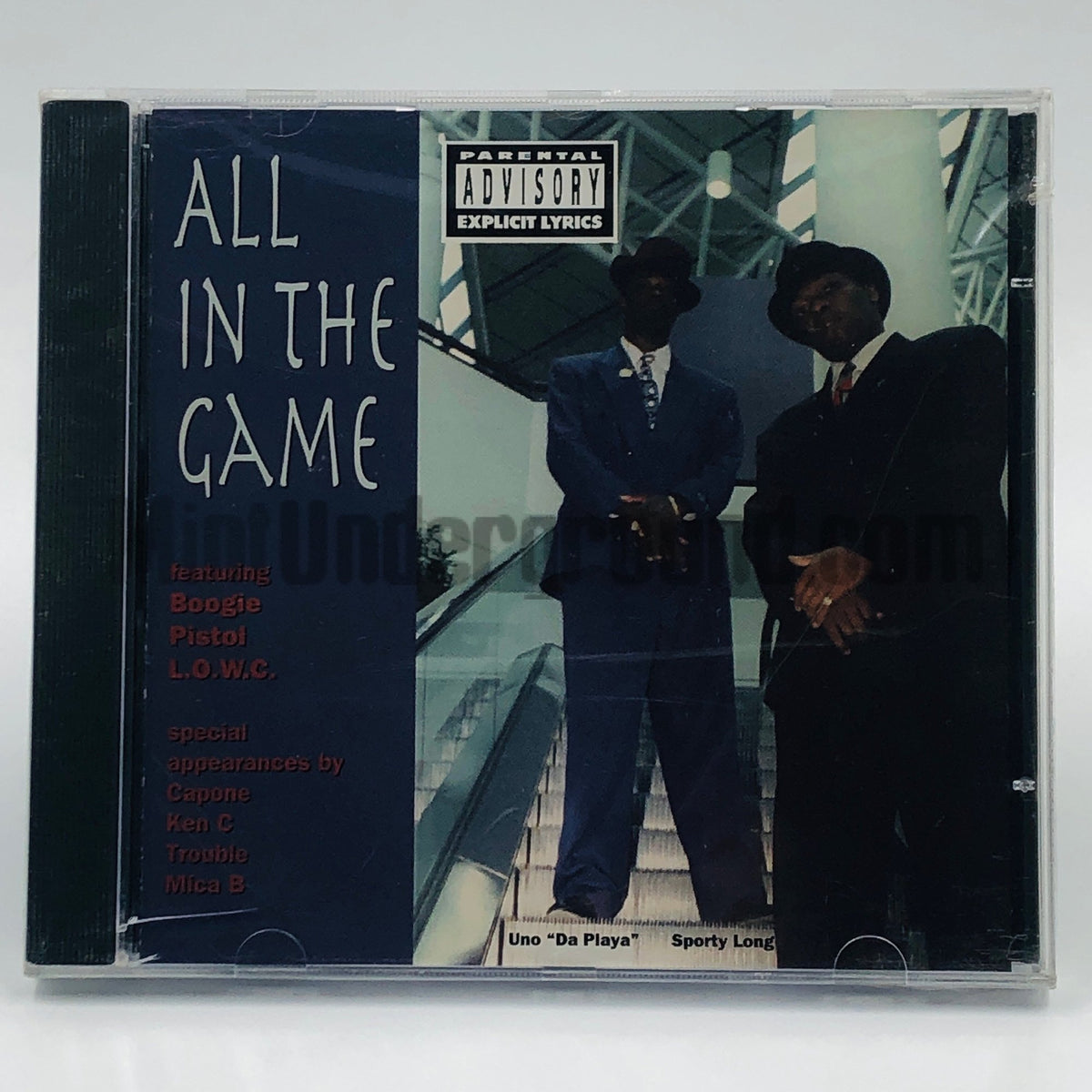 Uno "Da Playa" & Sporty Long – All In The Game CD, front cover