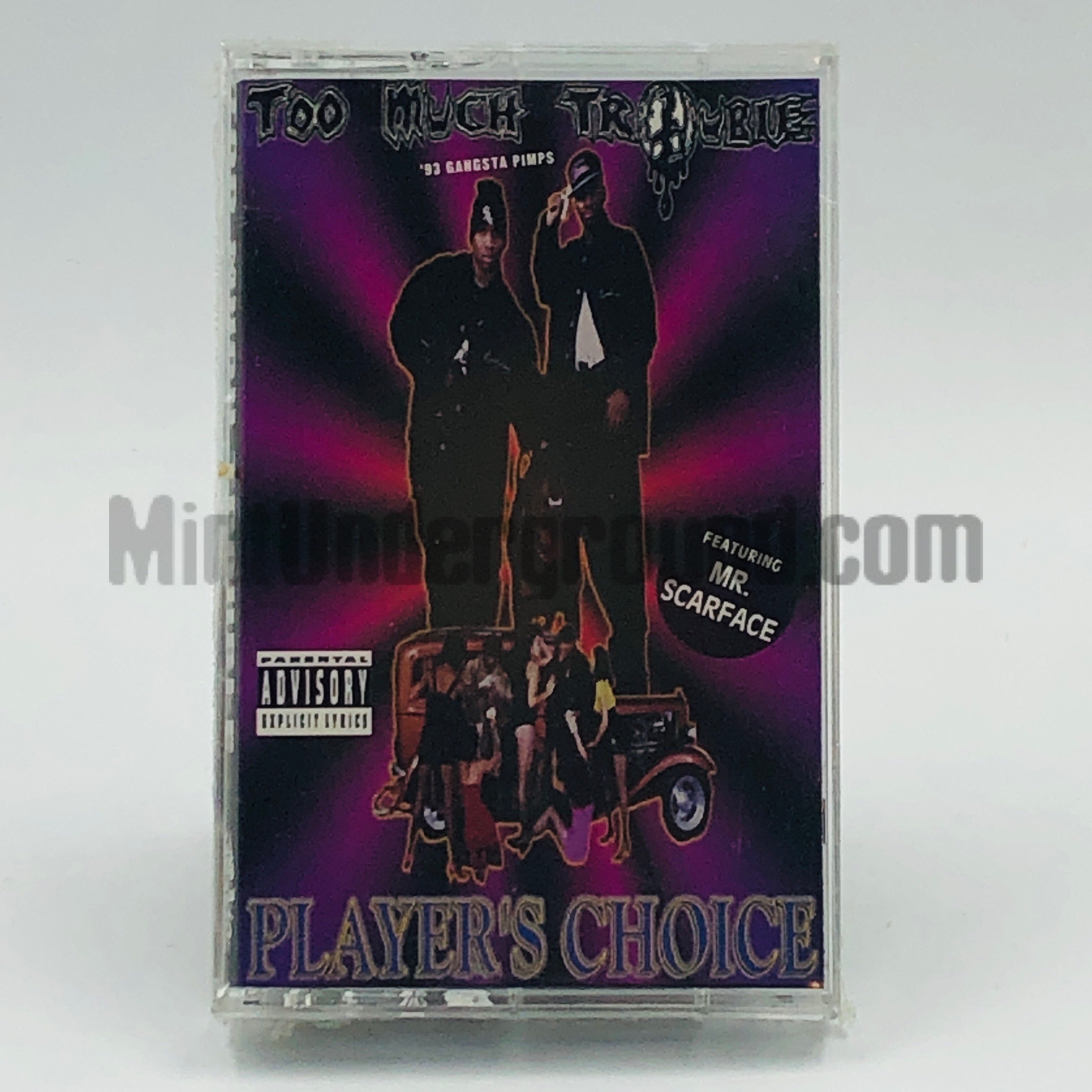 洋楽 TOO MUCH TROUBLE/PLAYER'S CHOICE/G-RAP Too Much Trouble: Players Choice: Cassette – Mint Underground
