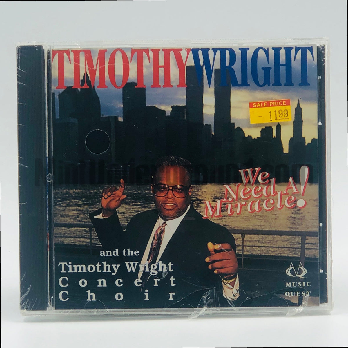 Timothy Wright – We Need A Miracle CD, front cover
