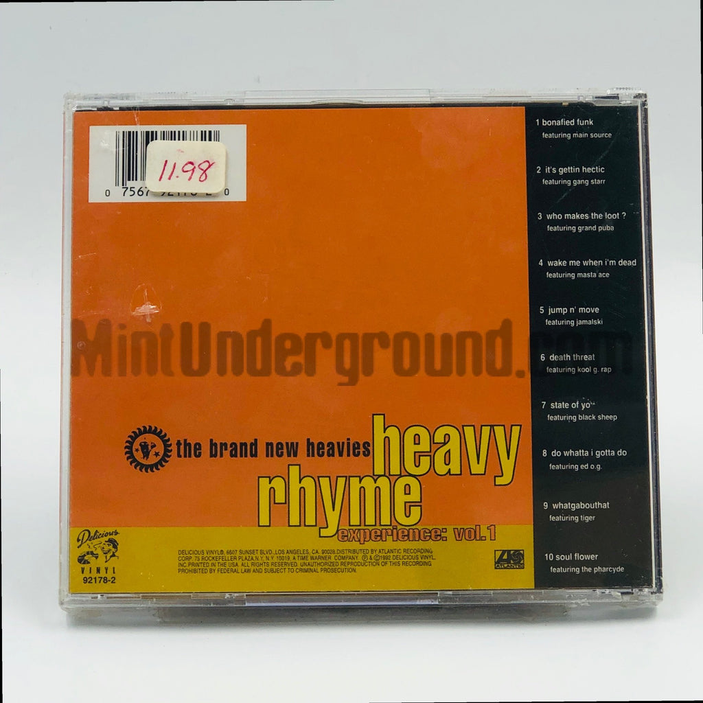 The Brand New Heavies – Heavy Rhyme Experience Vol. 1 CD, back cover