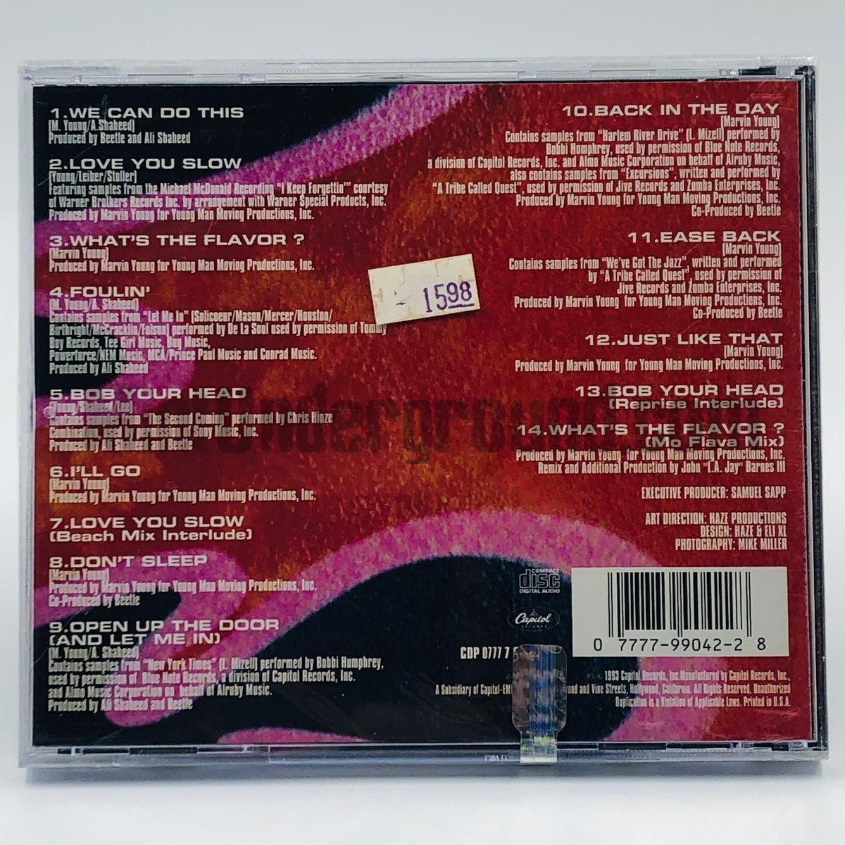 Young M.C./Young MC – What's The Flavor CD, back cover