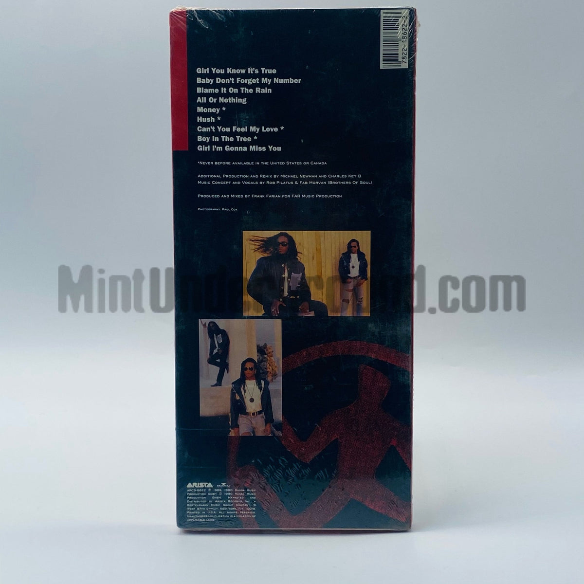 Milli Vanilli – The Remix Album CD, back cover