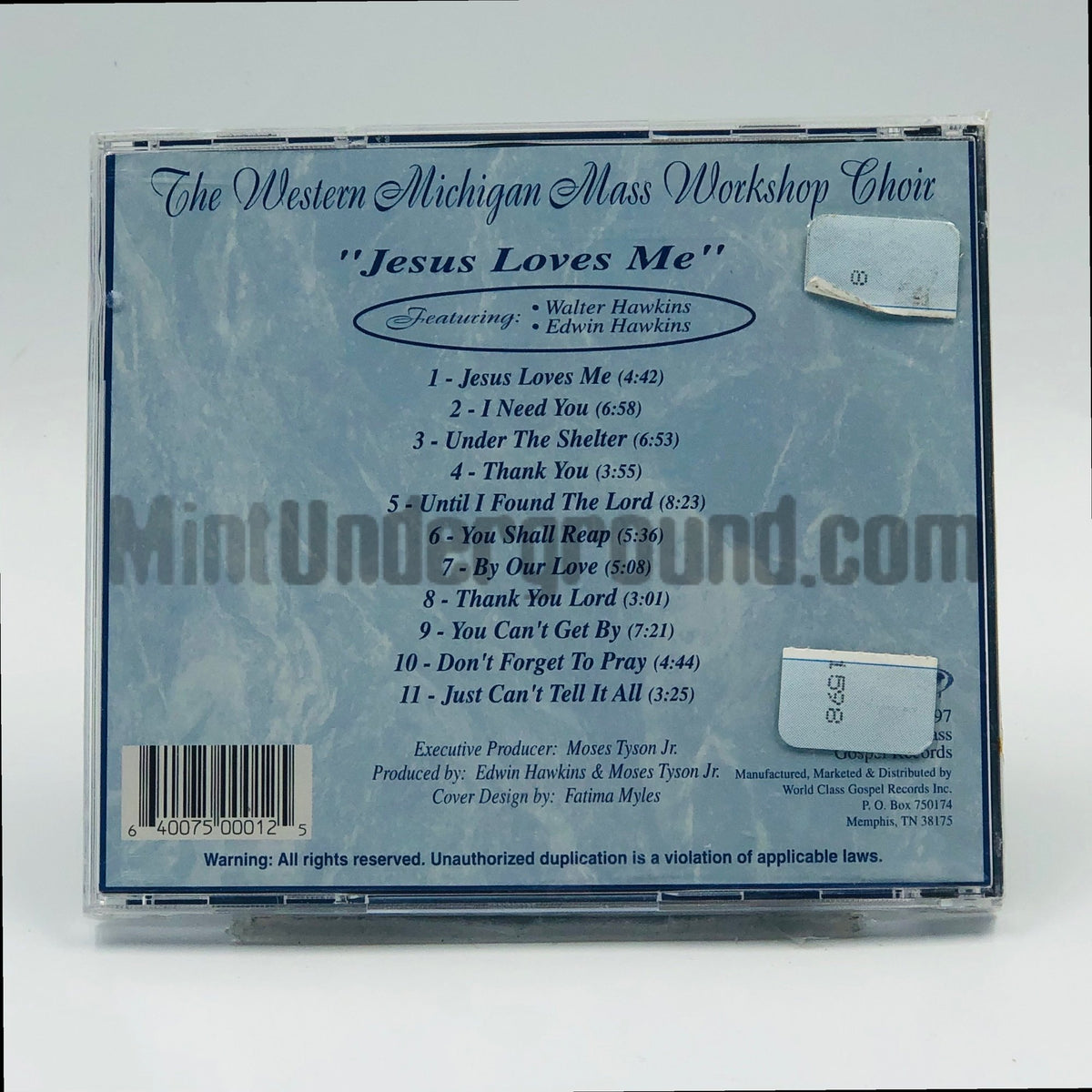 The Western Michigan Mass Workshop Choir – Jesus Loves Me CD, back cover