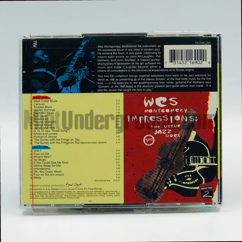 Wes Montgomery – Impressions: The Verve Jazz Sides CD, back cover