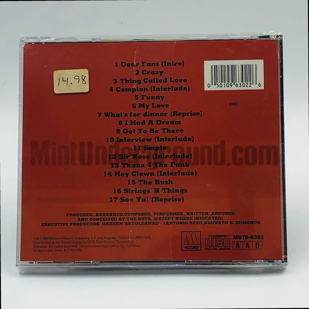 The Boys – The Boys CD, back cover