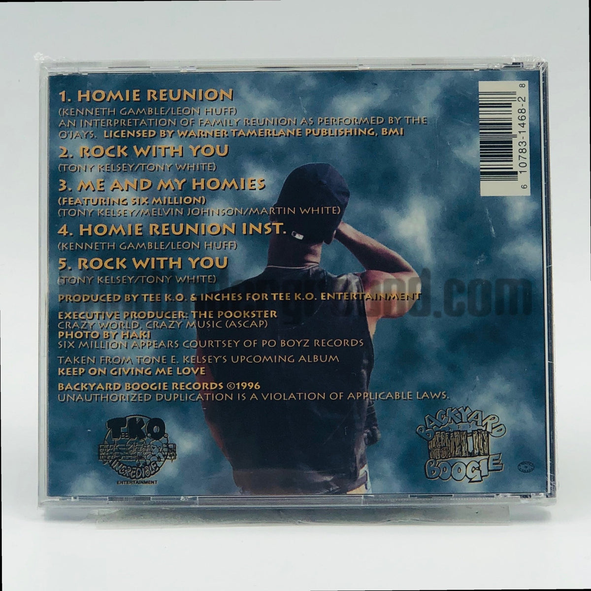 Tone Kelsey – Homie Reunion CD, back cover