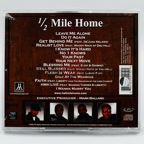 1/2 Mile Home / Half Mile Home – The Movement CD, back cover