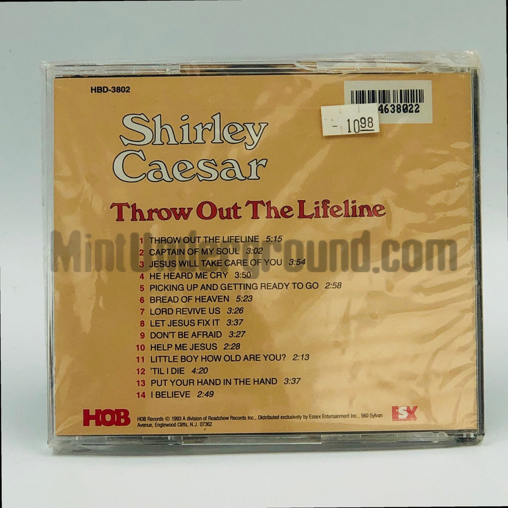 Shirley Caesar – Throw Out The Lifeline CD, back cover