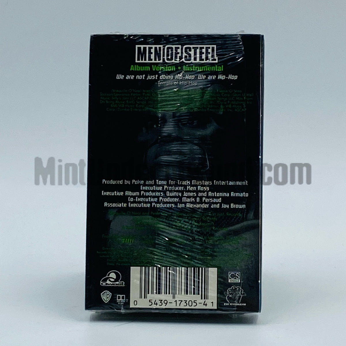 Shaquille O'Neal, Ice Cube, B Real, Peter Gunz & KRS-One – Men Of Steel Cassette Single, back cover