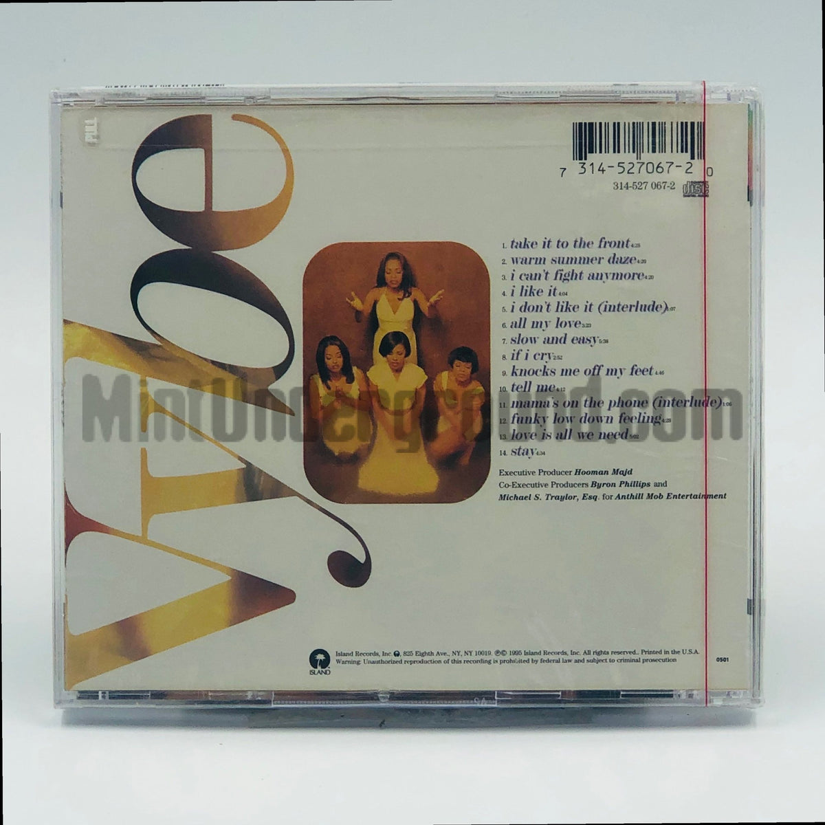 Vybe – Vybe CD, back cover