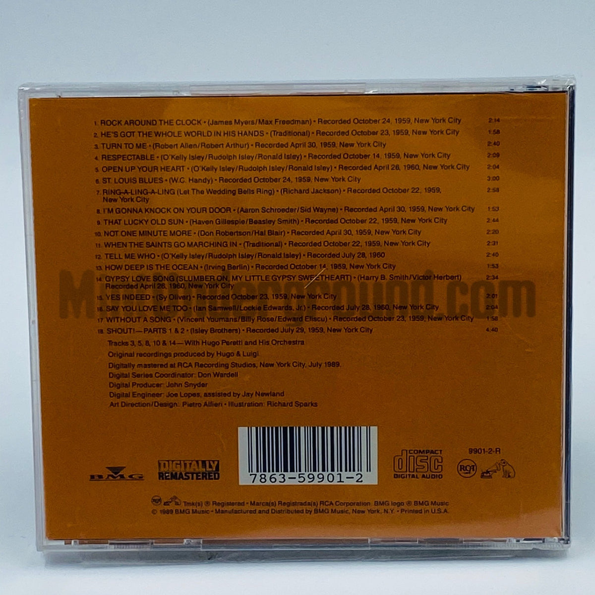 The Isley Brothers – Shout! The Complete Victor Sessions CD, back cover