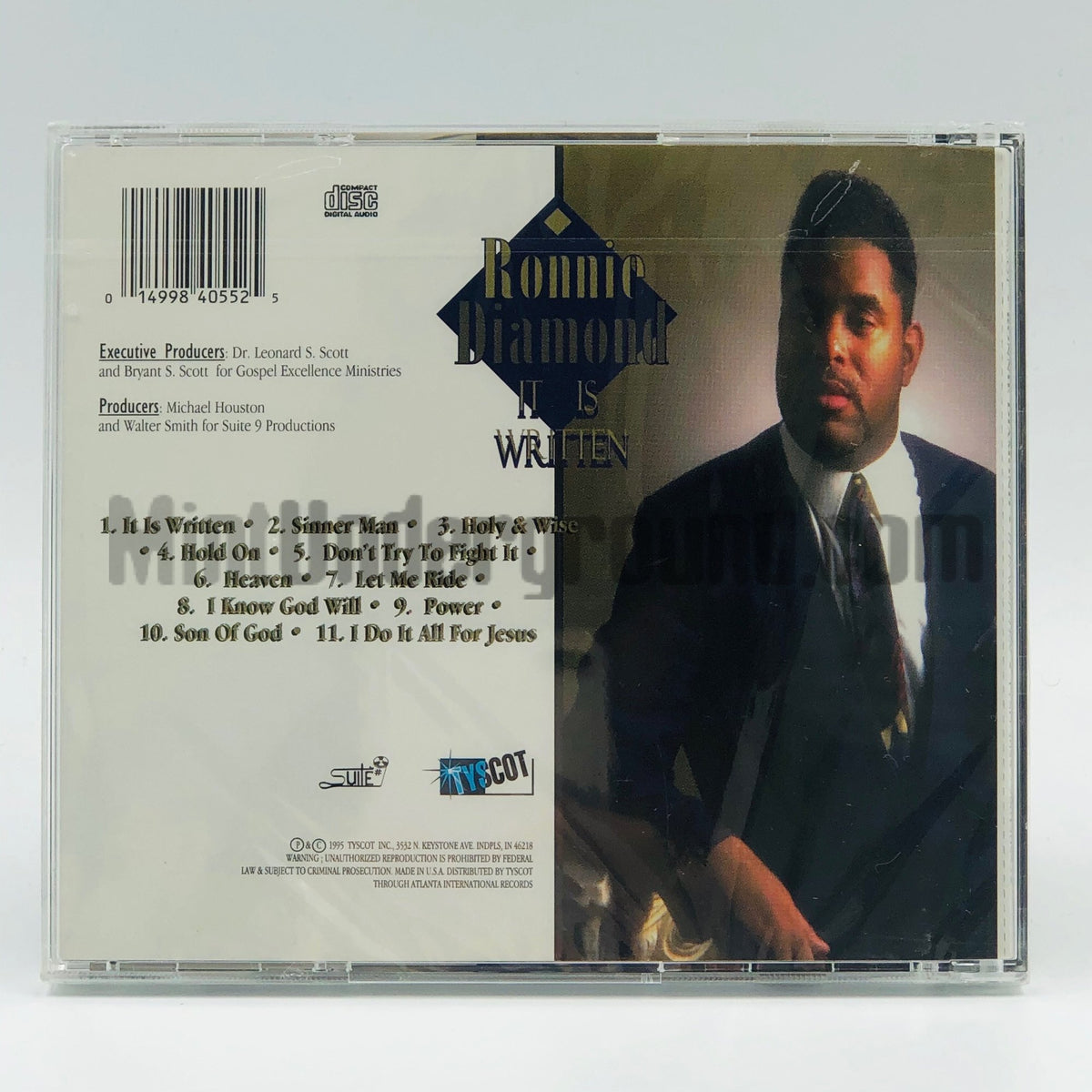 Ronnie Diamond – It Is Written CD, back cover