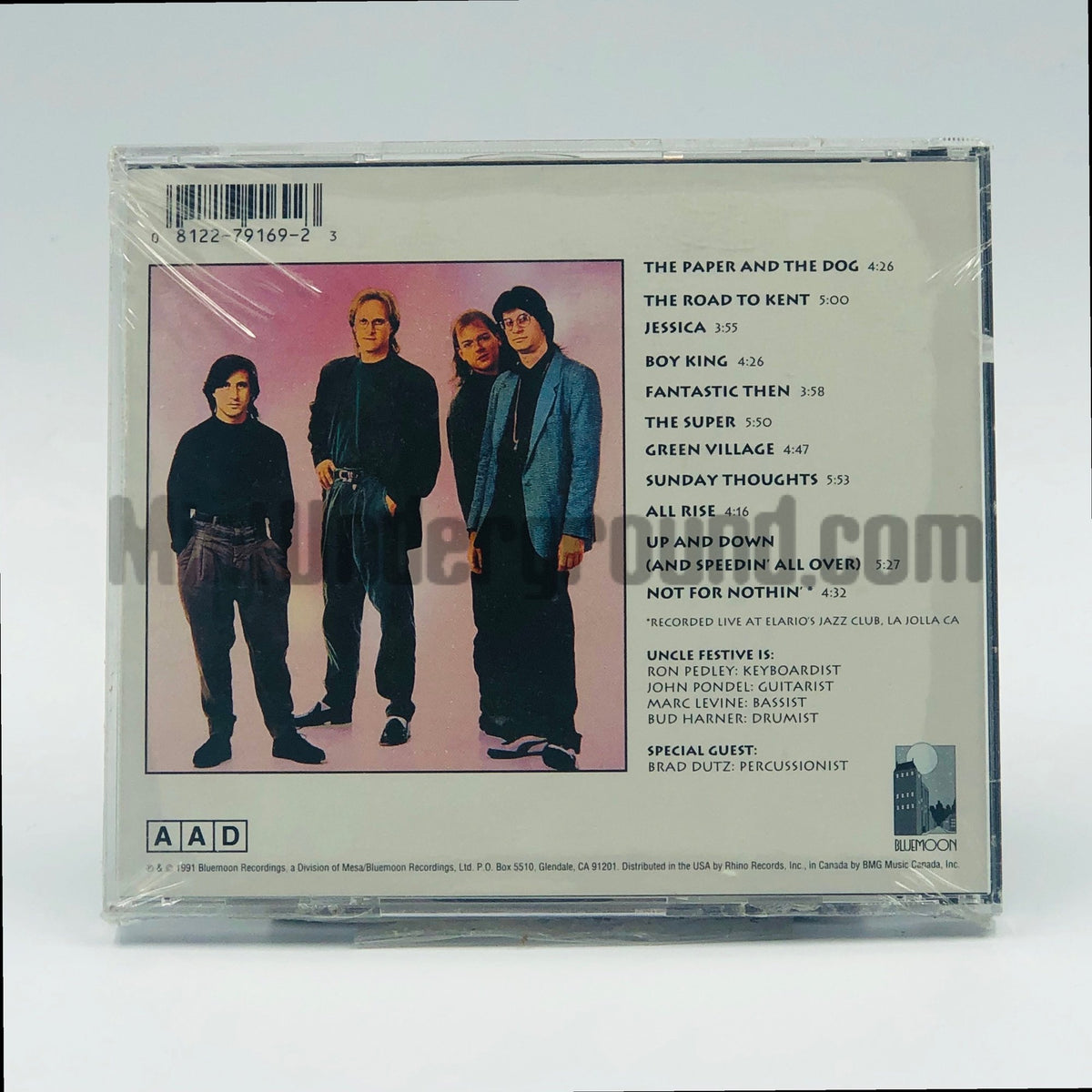 Uncle Festive – The Paper And The Dog CD, back cover