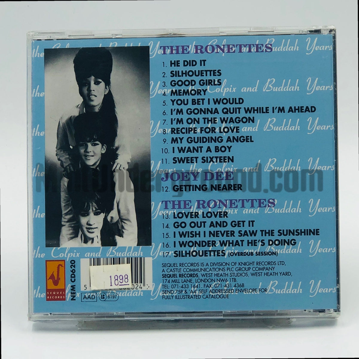 The Ronettes – The Colpix And Buddha Years CD, back cover