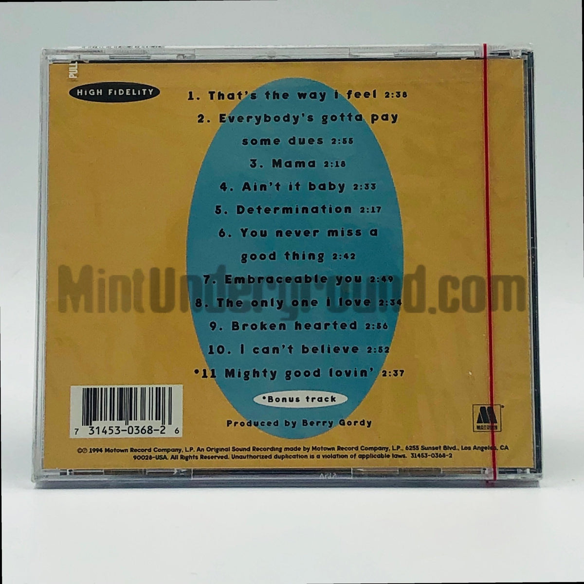 Smokey Robinson & The Miracles – Cookin' With The Miracles CD, back cover