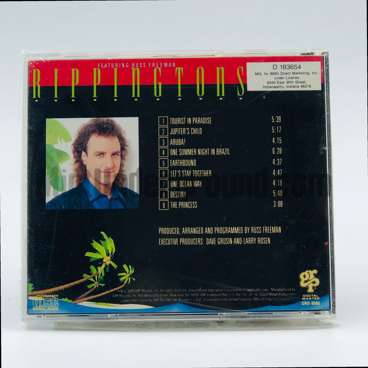 The Rippingtons – Tourist In Paradise CD, back cover