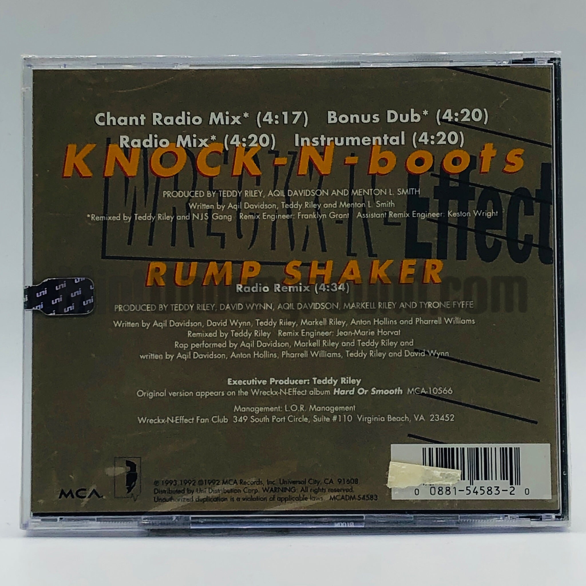 Wreckx-N-Effect: Knock-N-Boots/Rump Shaker: CD Single – Mint