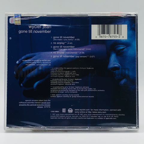Wyclef Jean: Gone Till November/No Airplay: CD Single